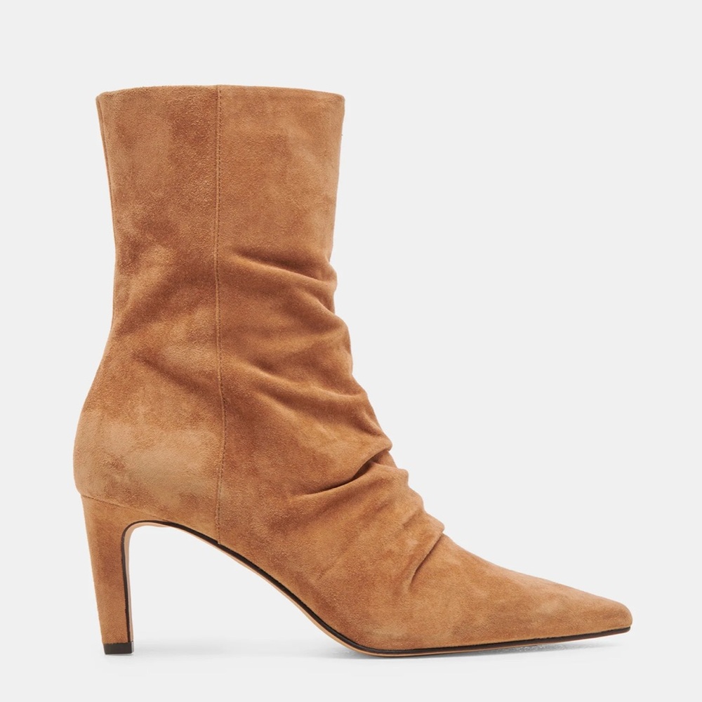 Dolce Vita Fernly Tan Suede Women's Ankle Boots